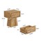 End Table with Drawer Storage Nightstand Side Table MDF Bedroom Living Room